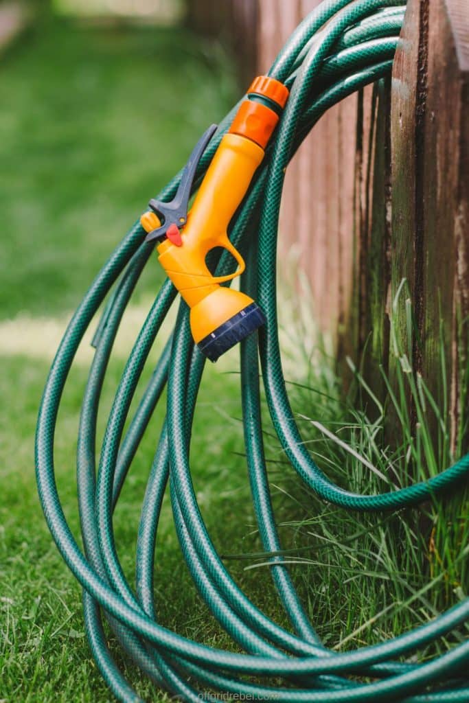 garden-hose-for-an-off-grid-shower